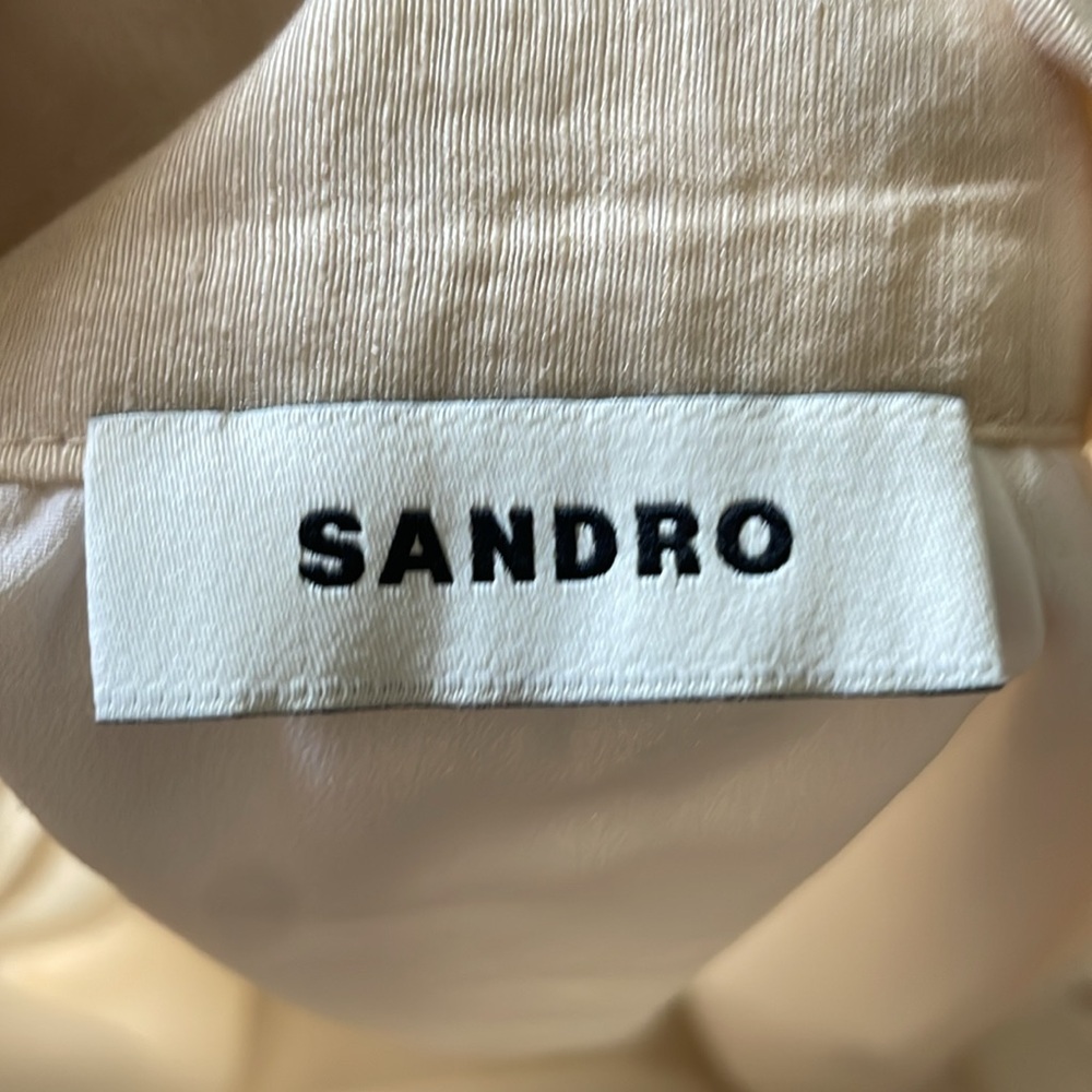 SANDRO| Beige Ruffled Skirt - Picture 10 of 12